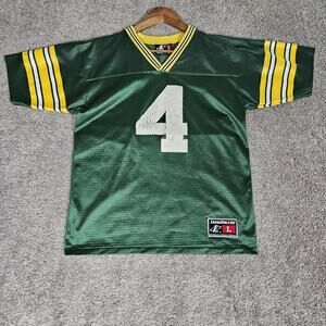 Vtg Green Bay Packers Brett Favre Jersey Youth Large 14-16 Logo Athletic NFL